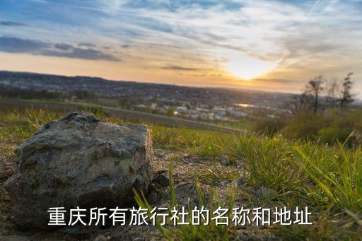 重庆所有旅行社的名称和地址
