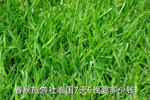 春秋旅游社泰国7天5晚要多少钱