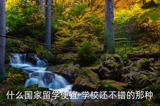 什么国家留学便宜 学校还不错的那种