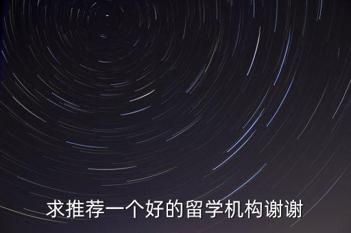 求推荐一个好的留学机构谢谢