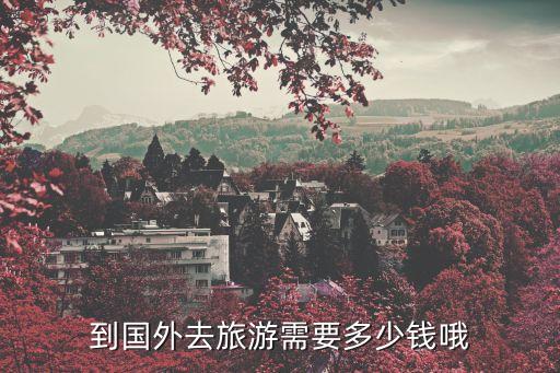 出国旅游一般多少钱，到国外去旅游需要多少钱哦