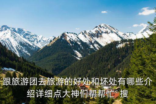 跟旅游团去旅游的好处和坏处有哪些介绍详细点大神们帮帮忙  搜