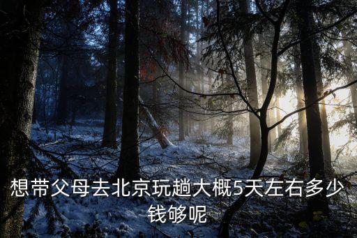 带父母去北京要多少钱，想在8月带父母到北京玩一周有北京给安排一个经济点的行程重点