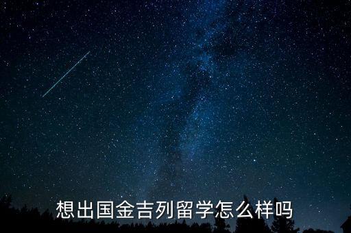 想出国金吉列留学怎么样吗