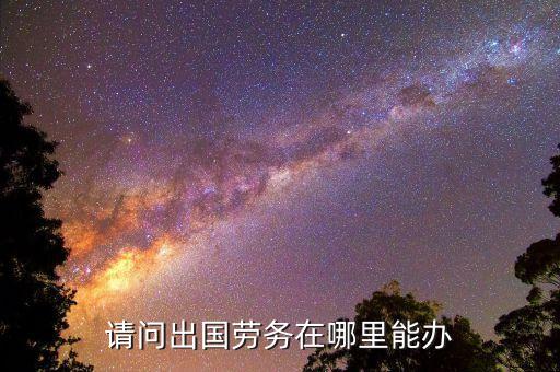 请问出国劳务在哪里能办