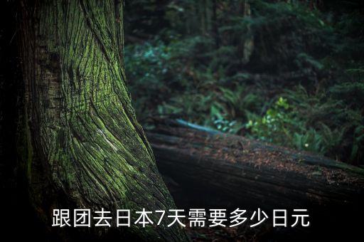 日本7天跟团游要多少钱一天，组团去日本旅游7天多少钱