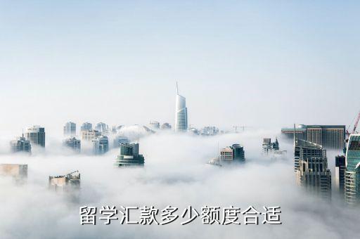 留学汇款多少额度合适