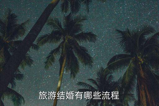 国内旅游结婚都有什么流程，旅游结婚有哪些流程
