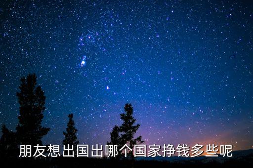 朋友想出国出哪个国家挣钱多些呢