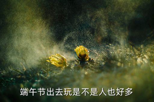 端午节出去玩是不是人也好多