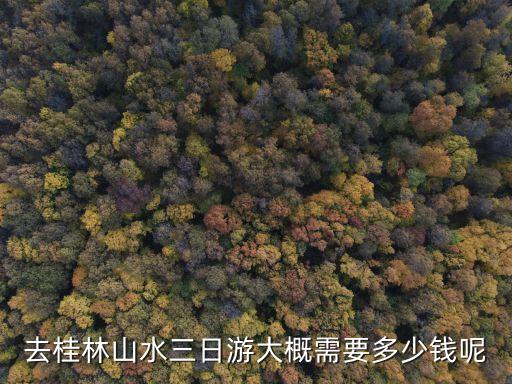 去桂林山水三日游大概需要多少钱呢