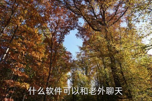 什么软件可以和老外聊天