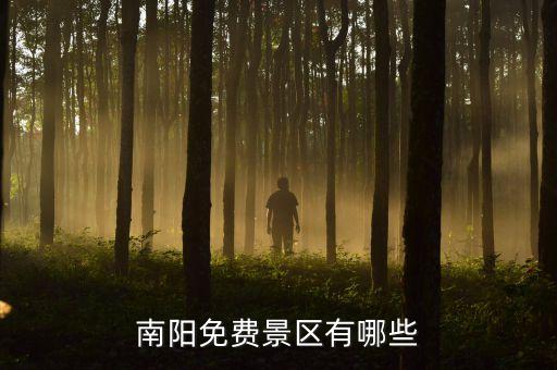 南阳近郊适合游玩的地方免费，南阳免费景区有哪些