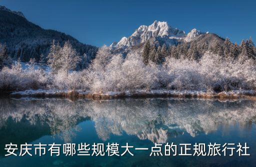 安庆市有哪些规模大一点的正规旅行社