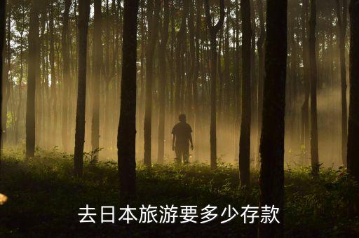 去日本旅游要多少存款