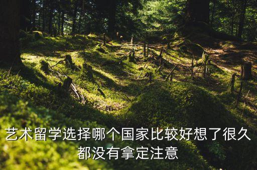 艺术生留学去哪个国家比较好知乎，艺术留学选择哪个国家比较好想了很久都没有拿定注意