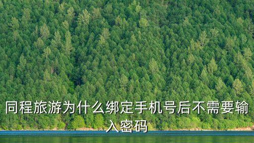 同程旅游为什么绑定手机号后不需要输入密码