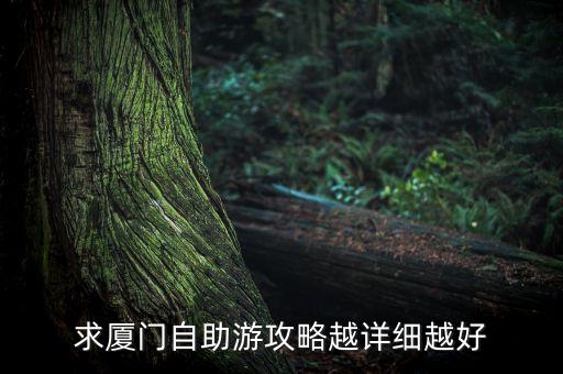 厦门攻略自助游攻略，求厦门自助游攻略请提供详细的谢谢喔