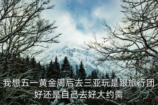 五一三亚跟团游，如果五一跟团去海南旅行大概需多少金额