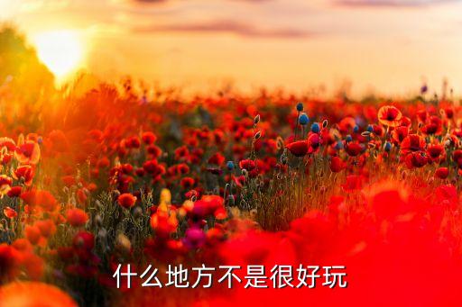 什么地方不是很好玩