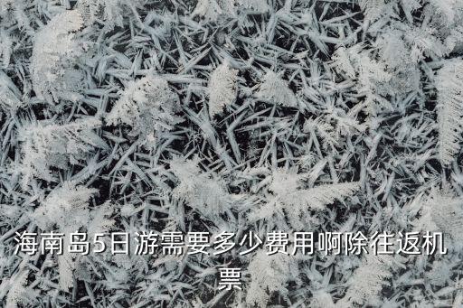 三亚五日旅游大概多少钱，海南岛5日游需要多少费用啊除往返机票