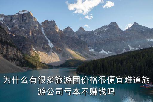 为什么有很多旅游团价格很便宜难道旅游公司亏本不赚钱吗