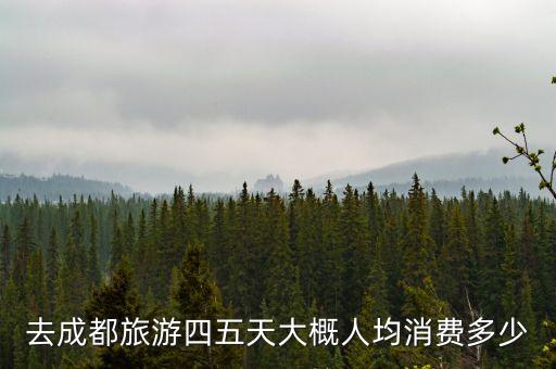 两个人去成都玩四天要多少钱，去成都旅游四五天大概人均消费多少