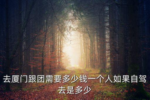 去厦门跟团需要多少钱一个人如果自驾去是多少