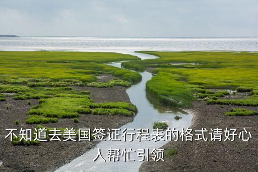不知道去美国签证行程表的格式请好心人帮忙引领