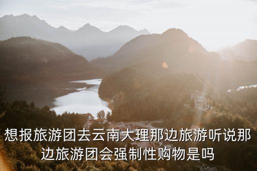 去大理旅行团，想报旅游团去云南大理那边旅游听说那边旅游团会强制性购物是吗
