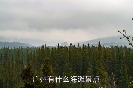 广州有什么海滩景点