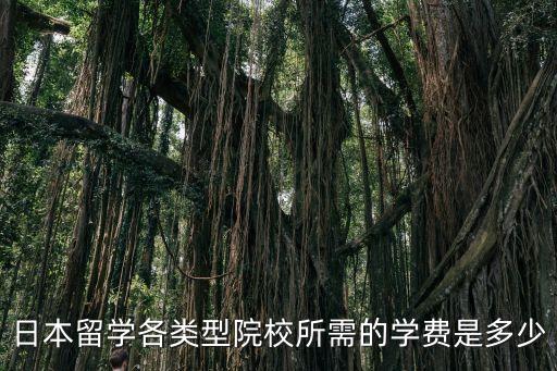 日本留学各类型院校所需的学费是多少