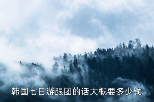 韩国七日游跟团的话大概要多少钱
