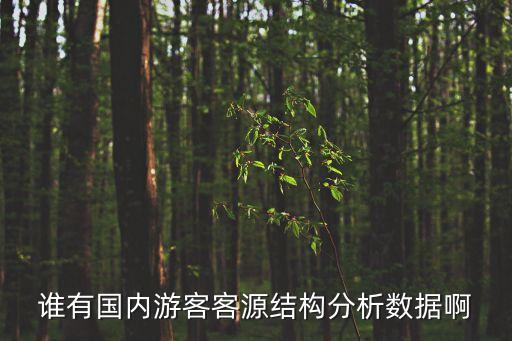 谁有国内游客客源结构分析数据啊