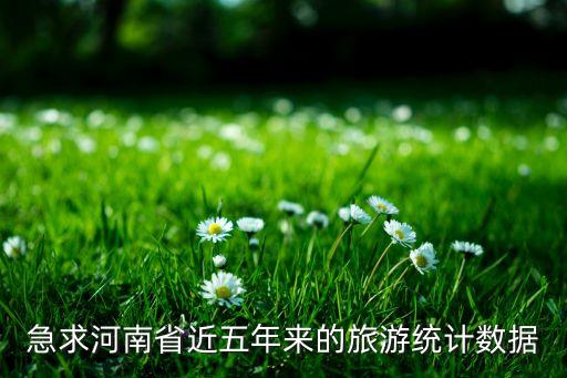 急求河南省近五年来的旅游统计数据