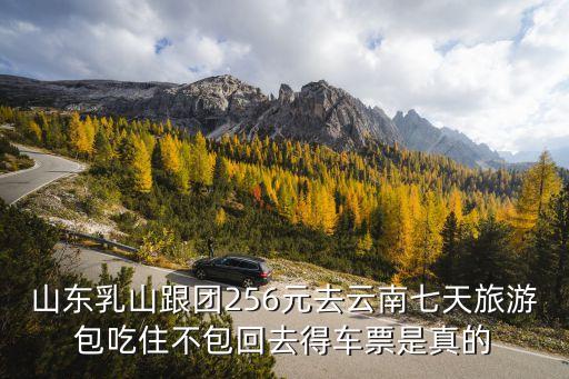山东乳山跟团256元去云南七天旅游包吃住不包回去得车票是真的