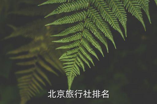 北京旅行社排名
