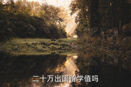 20万可以留学吗，20万可以去哪些国家留学