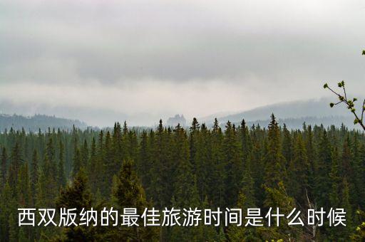 西双版纳的最佳旅游时间是什么时候