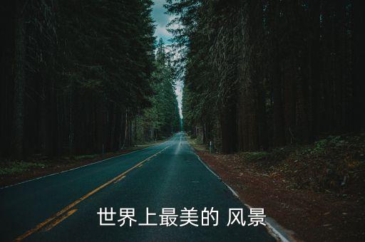 世界上最美的 风景