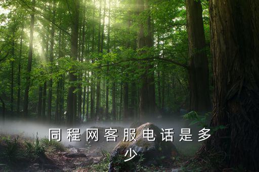 同 程 网 客 服 电 话 是 多 少