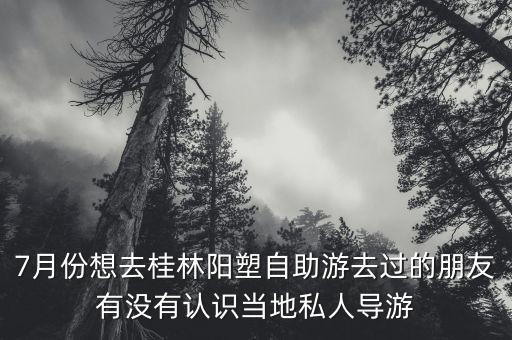 桂林私人导游联系方式，初到桂林明天下午想去阳朔想找一个私人导游本地人也可以一