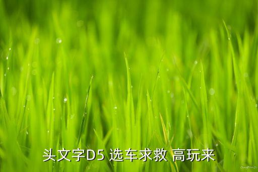 头文字D5 选车求救 高玩来