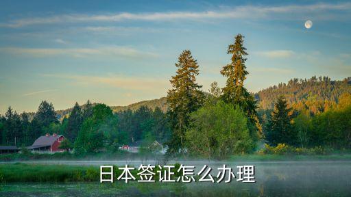 日本签证怎么办理