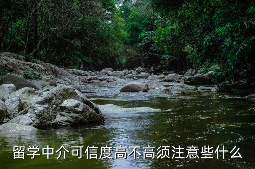 留学中介可信度高不高须注意些什么