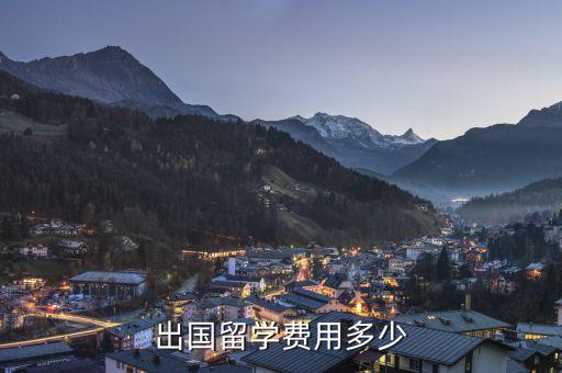 一般出国留学的费用是多少钱啊，出国留学需要多少钱