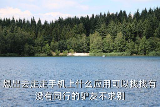 找驴友一起旅游的软件，什么app可以找到同行驴友