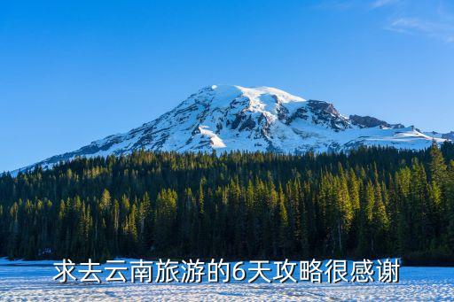 云南旅游攻略6天5晚跟团游，求去云南旅游的6天攻略很感谢