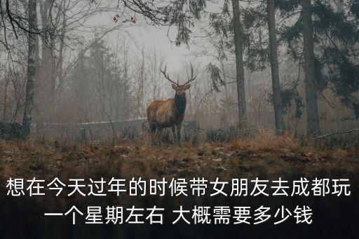 两个人去成都玩一周大概多少钱，两个人去成都玩一周大概多好钱