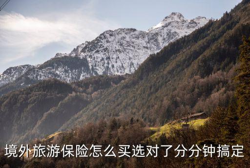 境外旅游保险怎么买选对了分分钟搞定